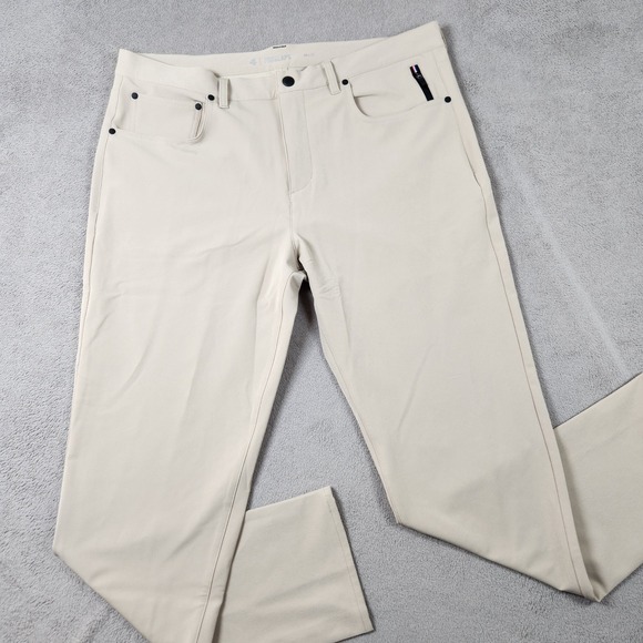 Fourlaps Other - Fourlaps Traverse Slim Fit Pant Mens size 36x32 Beige Tan Tech Stretch